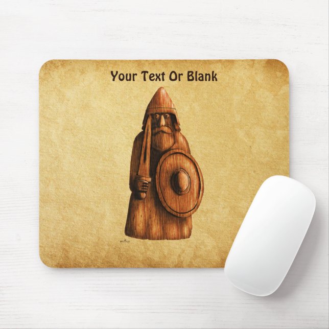Rustikales Wiking Mousepad (Mit Mouse)