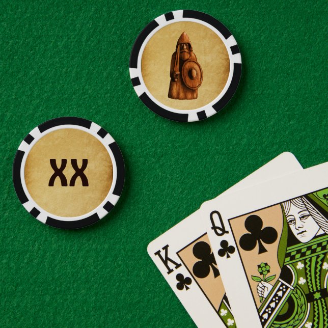 Rustikales Wiking Pokerchips (Pokertisch (doppelt))