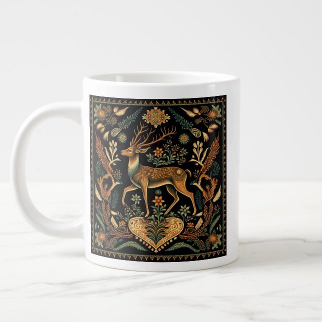 Rustikales Wildtier Jumbo-Tasse (Links)