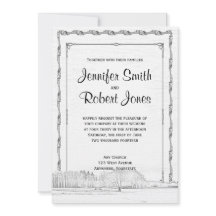 Rustikales Winterwonderland Einladung zur Hochzeit