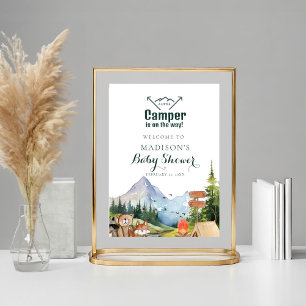 Rustikales Woodland Animal Baby Dusche Favoriten S Poster