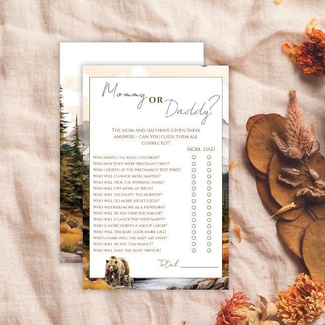 Rustikales Woodland Mommy oder Daddy Baby Shower G (Von Creator hochgeladen)