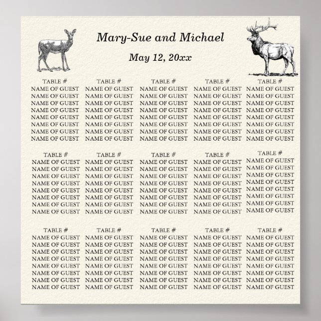 Rustikales Woodland-Sitzsystem Poster (Vorne)