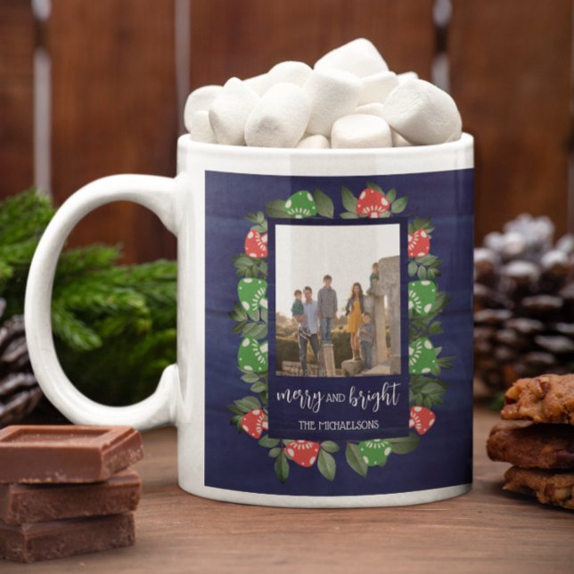Rustikales Woodland Whimsischer Pilze Weihnachten Kaffeetasse (Von Creator hochgeladen)