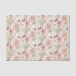 Rustikales Woods Blush Rose Babydusche Seidenpapier