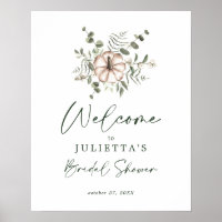 Rustikales zartes Kürbis-Hochzeitsdusche-Willkomme