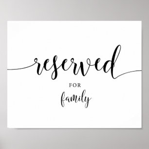 Rustikales Zeichen für die Empfänge von Familienho Poster
