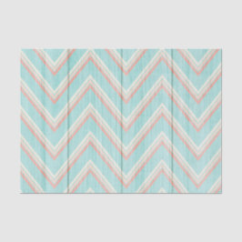 Rustikales Zickzack Holz Shabby Hütte Chic Tee Par Seidenpapier