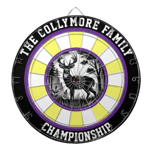 Rustikales Ziel im Hirschwald Kunst Dartscheibe