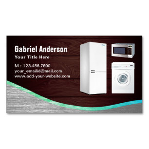 Rustikales Zuhause aus Holz - Reparatur Magnetische Visitenkarte