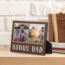 Rustikales Zwei-Foto-Bonus-Vater Stepfather