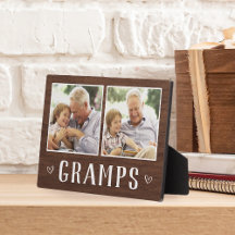 Rustikales Zwei-Foto-Grandpa