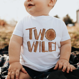Rustikales zweijähriges Wildholz Baby T-shirt