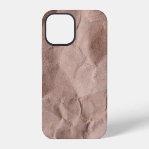 Rustikalisches zerknittertes Papier iPhone 12 Hülle