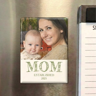Rustikalisiertes personalisiertes Namensjahr als M Magnet