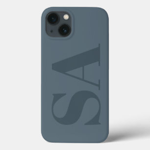 Rustikalisiertes staubiges Blau Aquarell Minimal M Case-Mate iPhone Hülle