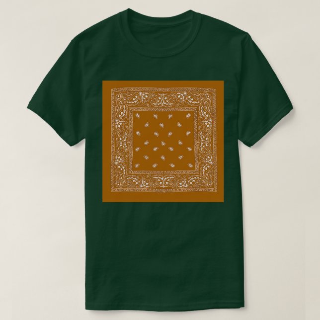 RUSTIKBROWN UND WEISSE ANNA T-Shirt (Design vorne)