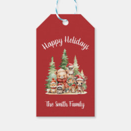 RUSTIKCHRISTMAS HOLZTIERE GESCHENKANHÄNGER