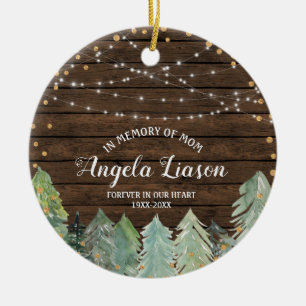 RUSTIKholz im Gedächtnis der Mama Weihnachtsschmuc Keramik Ornament