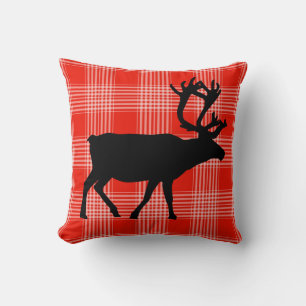 RUSTIKKABINPILLOW, ROTER KARO DEELK KISSEN