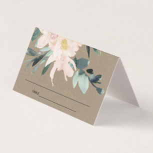RUSTISCHE BLUSH KRAFT FLORAL BUNCH WEDING PLATZKAR
