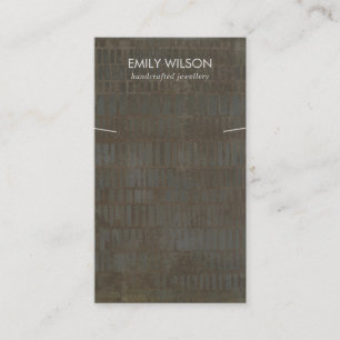 RUSTISCHE BRONZE-GRAUENLINIEN ERFORDERLICH BRACELE VISITENKARTE