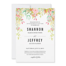 RUSTISCHE FLORALWEDING - Einladung