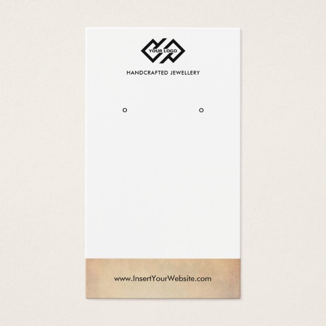 RUSTISCHE KERAMIK TERRACOTTA TEXTURE EARRING DISPL (Vorderseite)