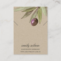 RUSTISCHE KRAFT OLIVENFAUNA NECKLACE BRACELET DISP