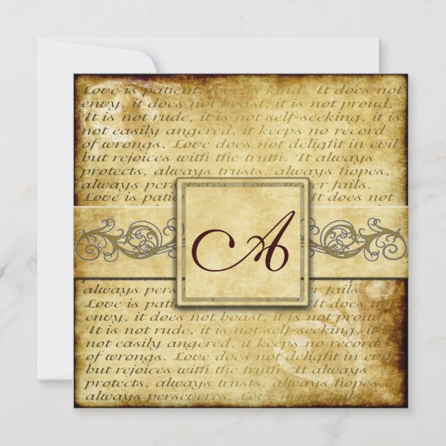 Rustische Liebe ist Einladung zum Hochzeitsfeiern  (Vorderseite)