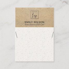 RUSTISCHE TERRACOTTA-TEXTURE-LOGO-ANZEIGE VISITENKARTE