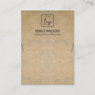 RUSTISCHE TERRACOTTA-TEXTURE-LOGO-ANZEIGE VISITENKARTE