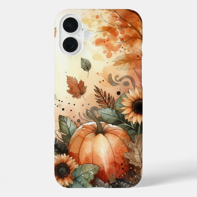 RUSTISCHE WASSERFALLSZENE MIT PUMPKINEN Case-Mate iPhone HÜLLE (Rückseite)