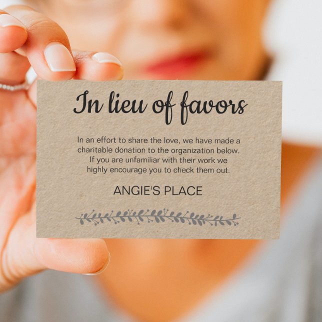 Rustische Wohltätigkeit Spende Tischnummer Hochzei Platzkarte (Von Creator hochgeladen)