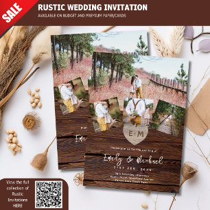 RUSTISCHES BARN FARMHOUSE LAND WEDDING FOTO EINLADUNG