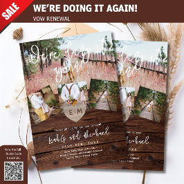 RUSTISCHES VOW RENEWA VERLOBUNG BRAUTPARTY FOTO EINLADUNG