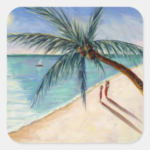 Rustling Palm 2004 Quadratischer Aufkleber