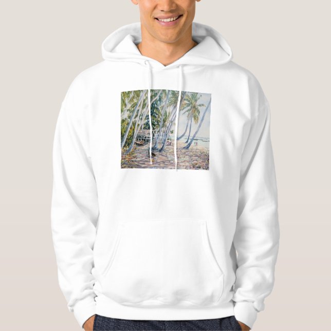 Rustling Palmen Sansibar 2002 Hoodie (Vorderseite)