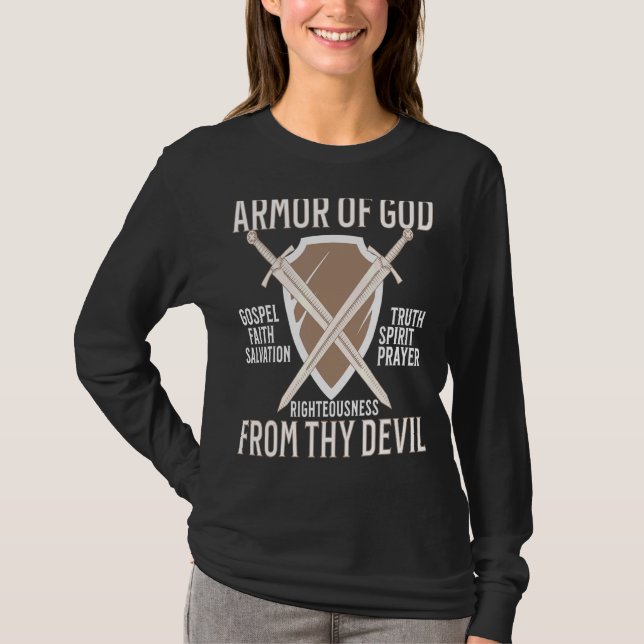 Rüstung der Christlichen Bibel Verse Christentum s T-Shirt (Vorderseite)