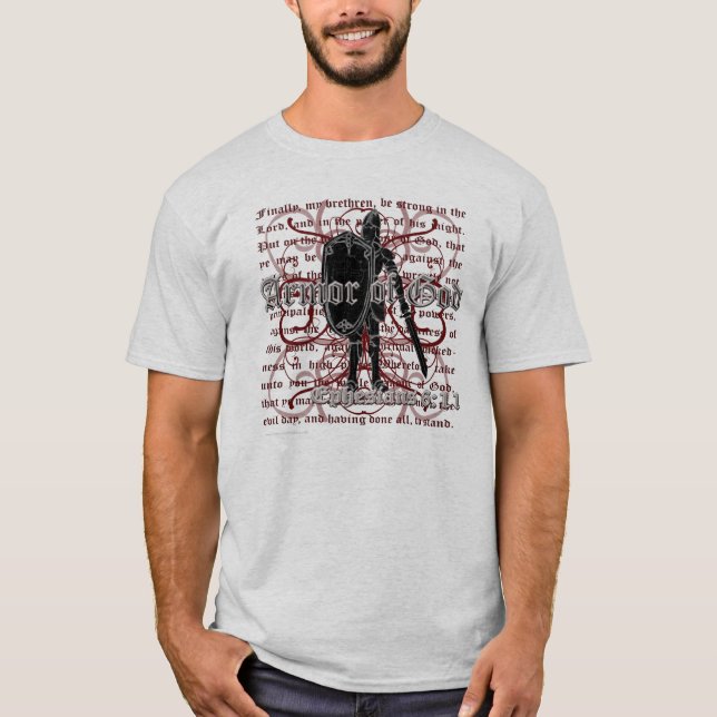 Rüstung der Christlichen T - Shirt Gottes (Vorderseite)