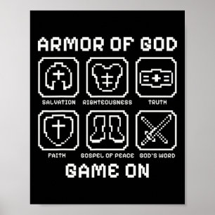 Rüstung des Christlichen Videospiels von God Pixel Poster