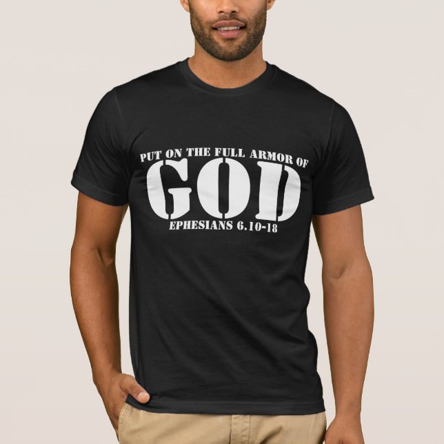 Rüstung des Gottbibel-Vers-T - Shirt (Vorderseite)