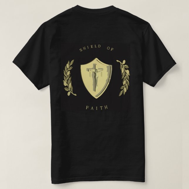 Rüstung des GOTTES - Schild des Glaubens T-Shirt (Design Rückseite)