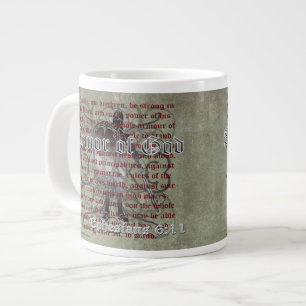 Rüstung Gottes, Ephesianer 6:10-18, Christlicher  Jumbo-Tasse