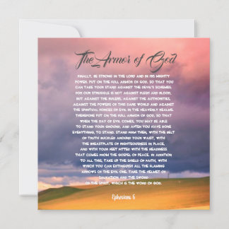 Rüstung Gottes, Ephesianer 6 Karte