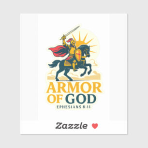 Rüstung Gottes - FaithFuel Sticker mit Ephesians 6