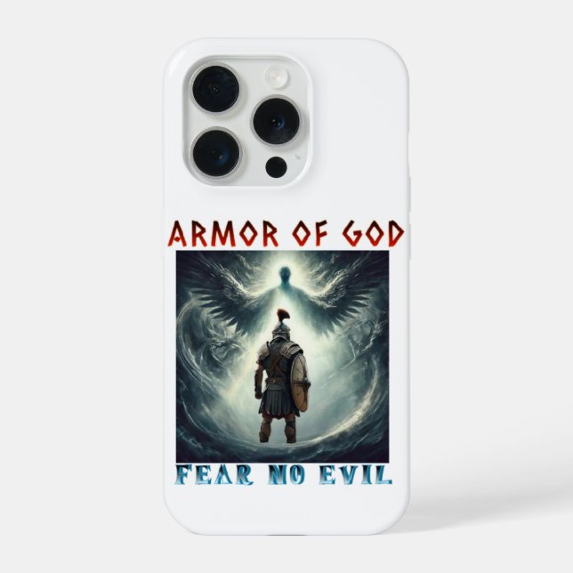 Rüstung Gottes - Fürchte kein Übel Christliches Ha iPhone Hülle (Rückseite)