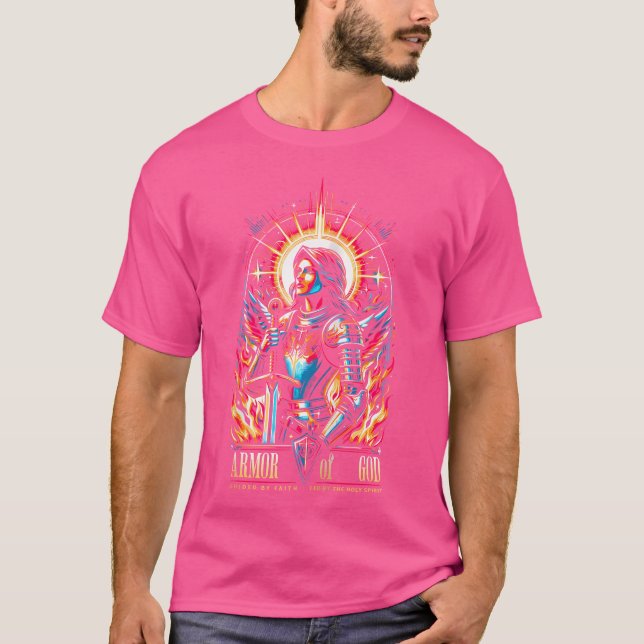 Rüstung Gottes. Geführt vom Glauben der Heiligen S T-Shirt (Vorderseite)