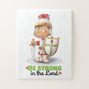 Rüstung Gottes Junge "Sei stark im Herrn" Puzzle