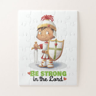 Rüstung Gottes Junge "Sei stark im Herrn" Puzzle